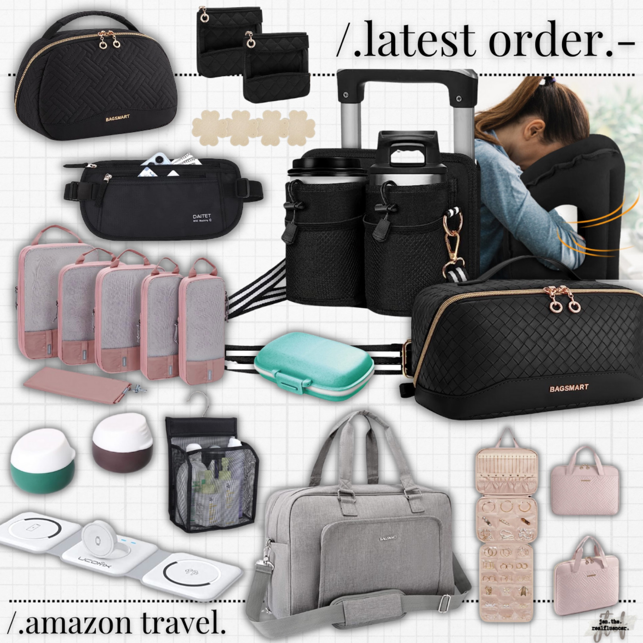 Amazon Prime Day Travel 

Toiletry bag, triple phone charger, wireless phone charger, compression packing cubes, silicone travel jars, weekender bag, overnight bag, jewelry travel bag, mesh shower caddy, pillow, plane pillow, inflatable pillow, neck pillow, hidden Fanny pack, Europe, pull organizer, pill case

#amazon #amazonfind #amazonfinds #founditonamazon #amazonstyle #amazonfashion #travel #vacation #vacay #tropical #resort #outfit #inspiration Travel outfit, vacation outfit, travel ootd, vacation ootd, resort outfit, resort ootd, travel style, vacation style, resort style, vacay style, travel fashion, vacay fashion, vacation fashion, resort fashion, travel outfit idea, travel outfit ideas, vacation outfit idea, vacation outfit ideas, resort outfit idea, resort outfit ideas, vacay outfit idea, vacay outfit ideas #casual #casualoutfit #casualfashion #casualstyle #casuallook #weekend #weekendoutfit #weekendoutfitidea #weekendfashion #weekendstyle #weekendlook #travel #traveloutfit #travelstyle #travelfashion #airport #airportoutfit #airportstyle #airportfashion #travellook #airportlook 

#LTKunder50 #LTKtravel #LTKxPrimeDay