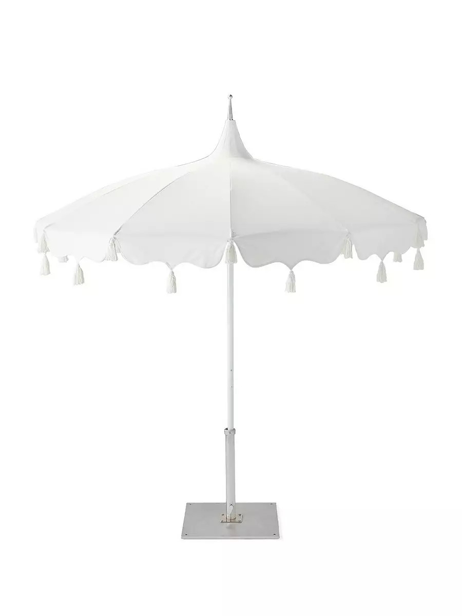 Alicante Tassel Umbrella | Serena and Lily