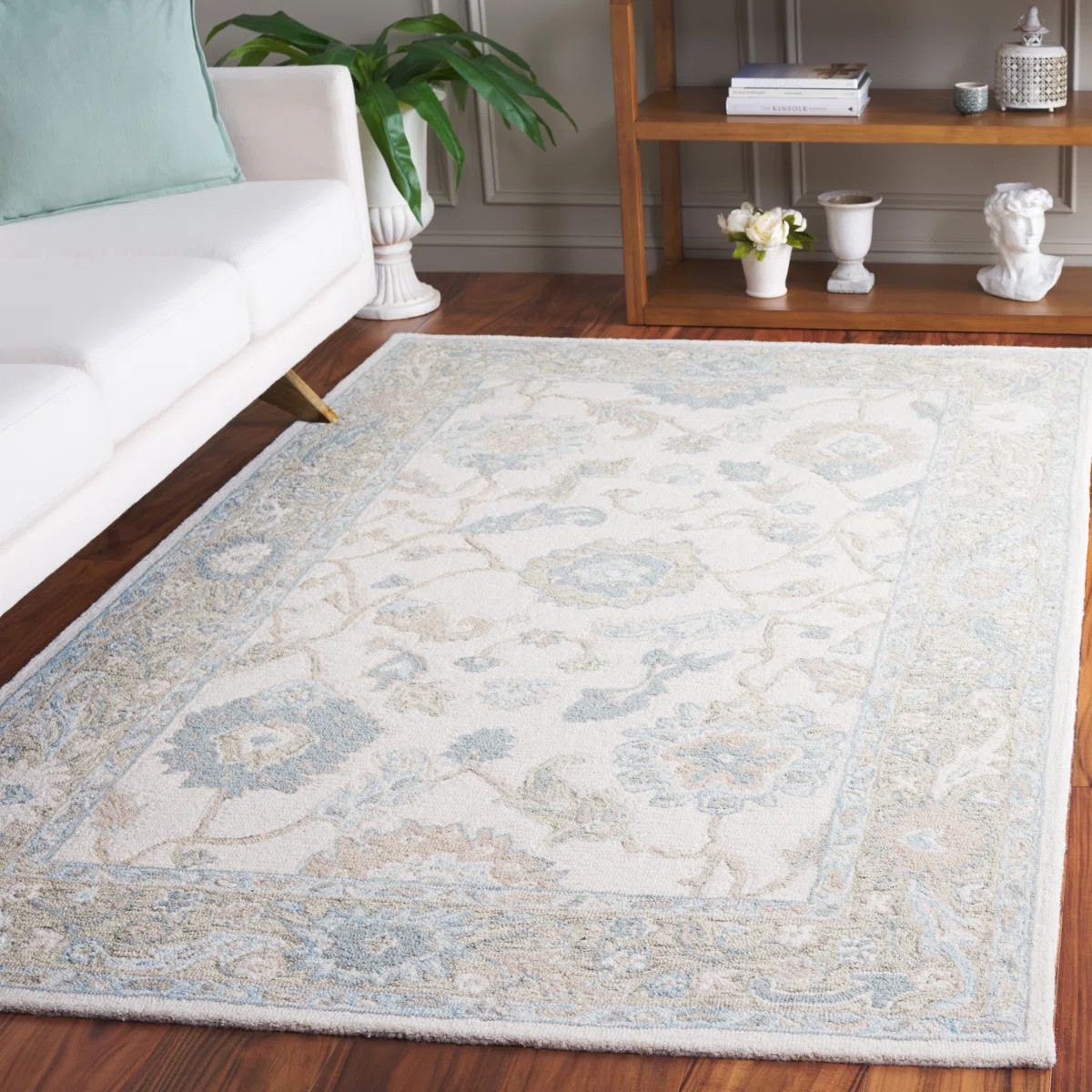 Ebony Hand Tufted Wool Pile Oriental Rug | Wayfair North America