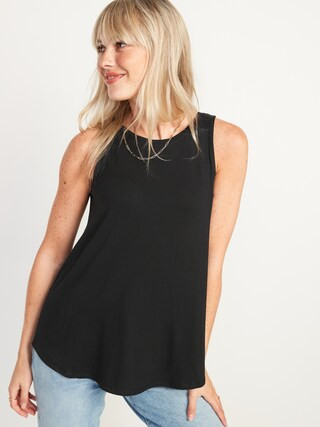 Luxe High-Neck Swing Tank Top for Women | Old Navy (US)