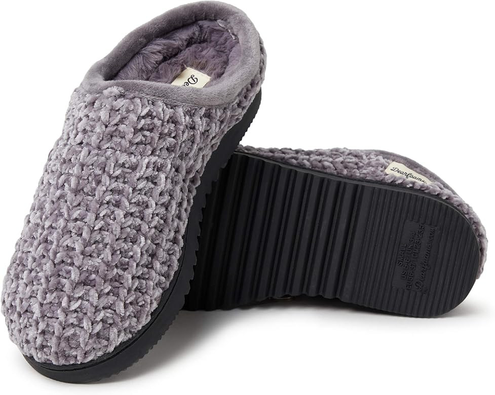 Dearfoams Women's Chenille High Vamp Clog Slipper | Amazon (US)