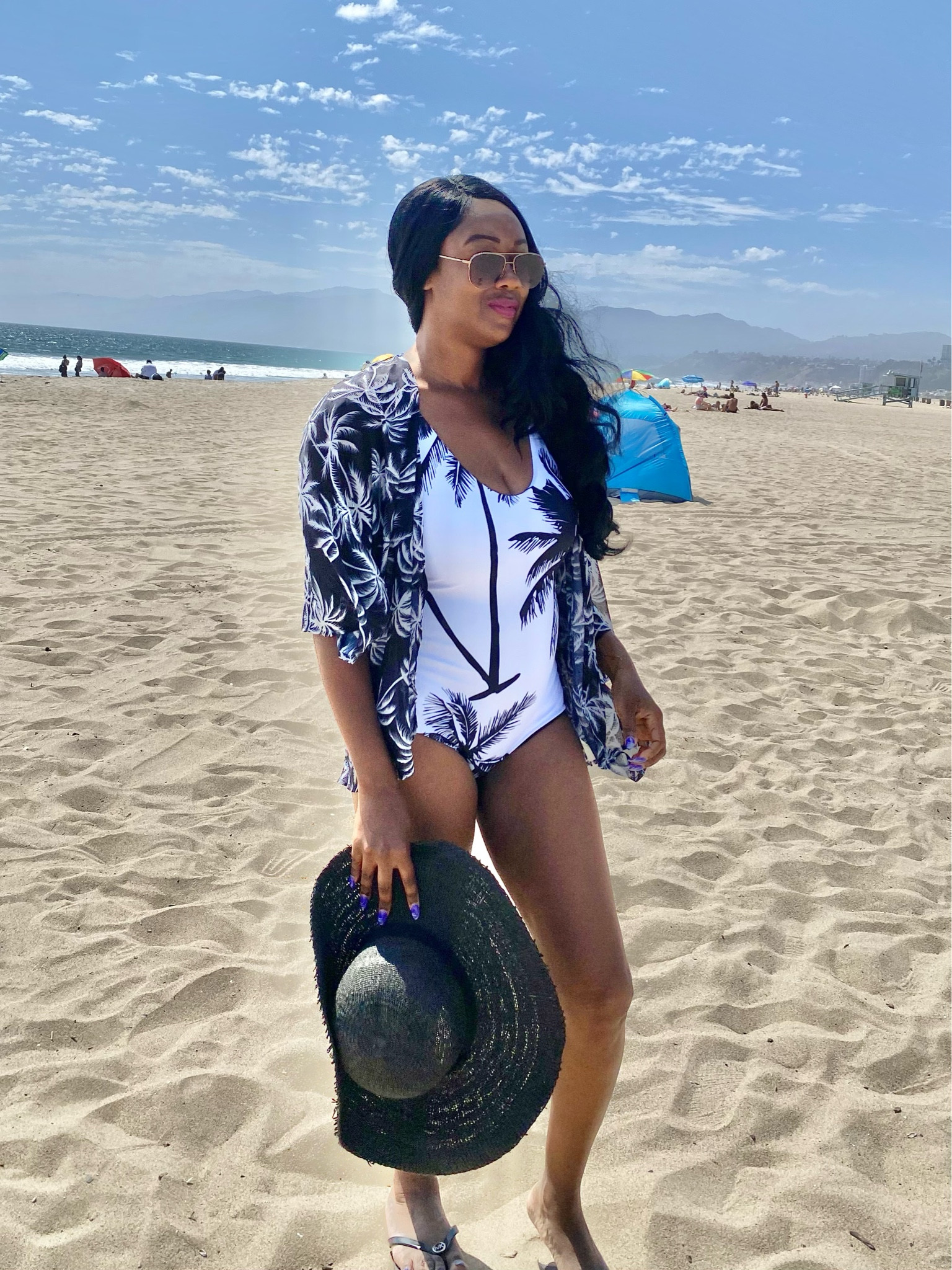 Black palm tree overlay to match white palm tree swimsuit. 🖤🤍

#LTKtravel #LTKSeasonal #LTKFind