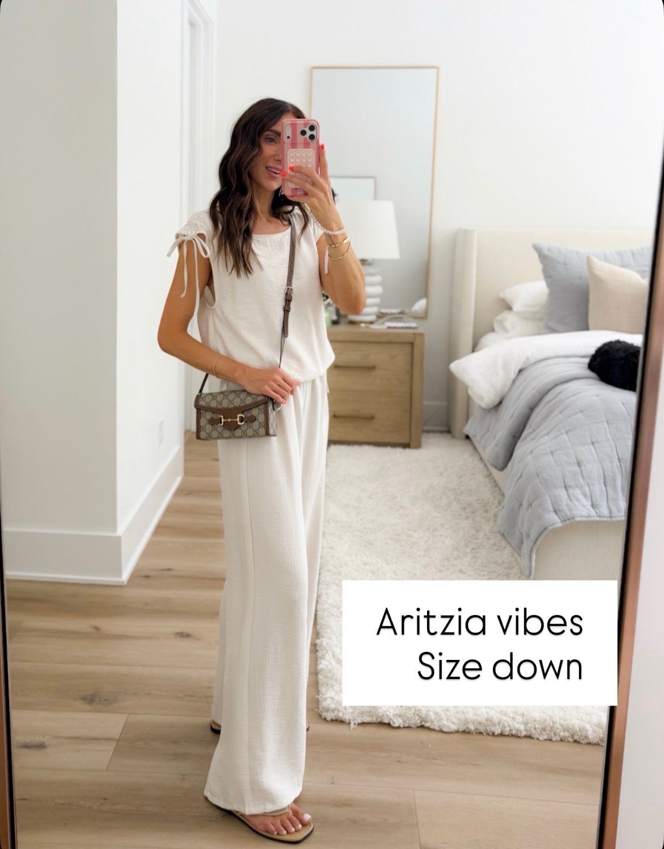 I'm wearing size XS in top and size S in pants.

#LTKootd #LTKOver40