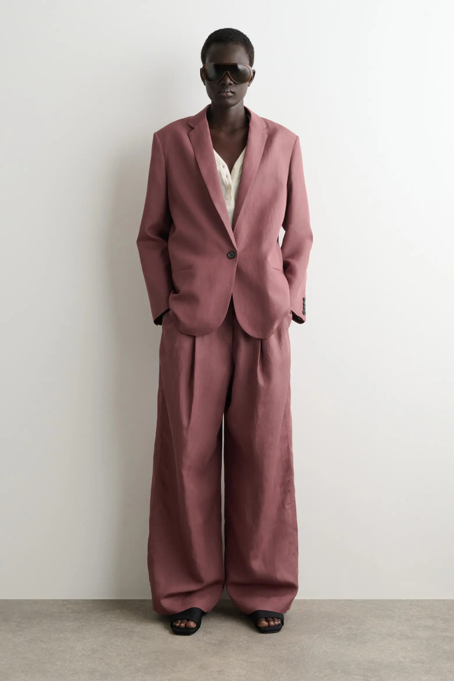 Linen-Blend Single-Breasted Blazer (Women) | Nordstrom | Nordstrom