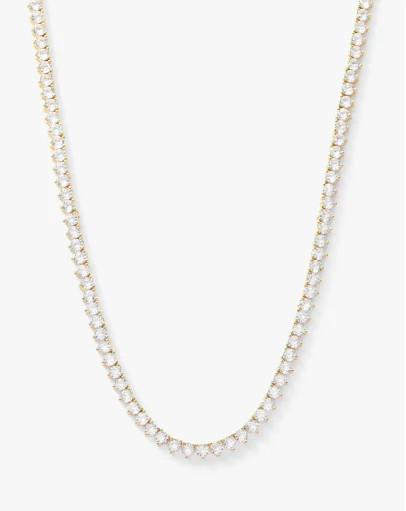 Not Your Basic Tennis Necklace Melinda Maria Silver / 18" | The Collection TX 