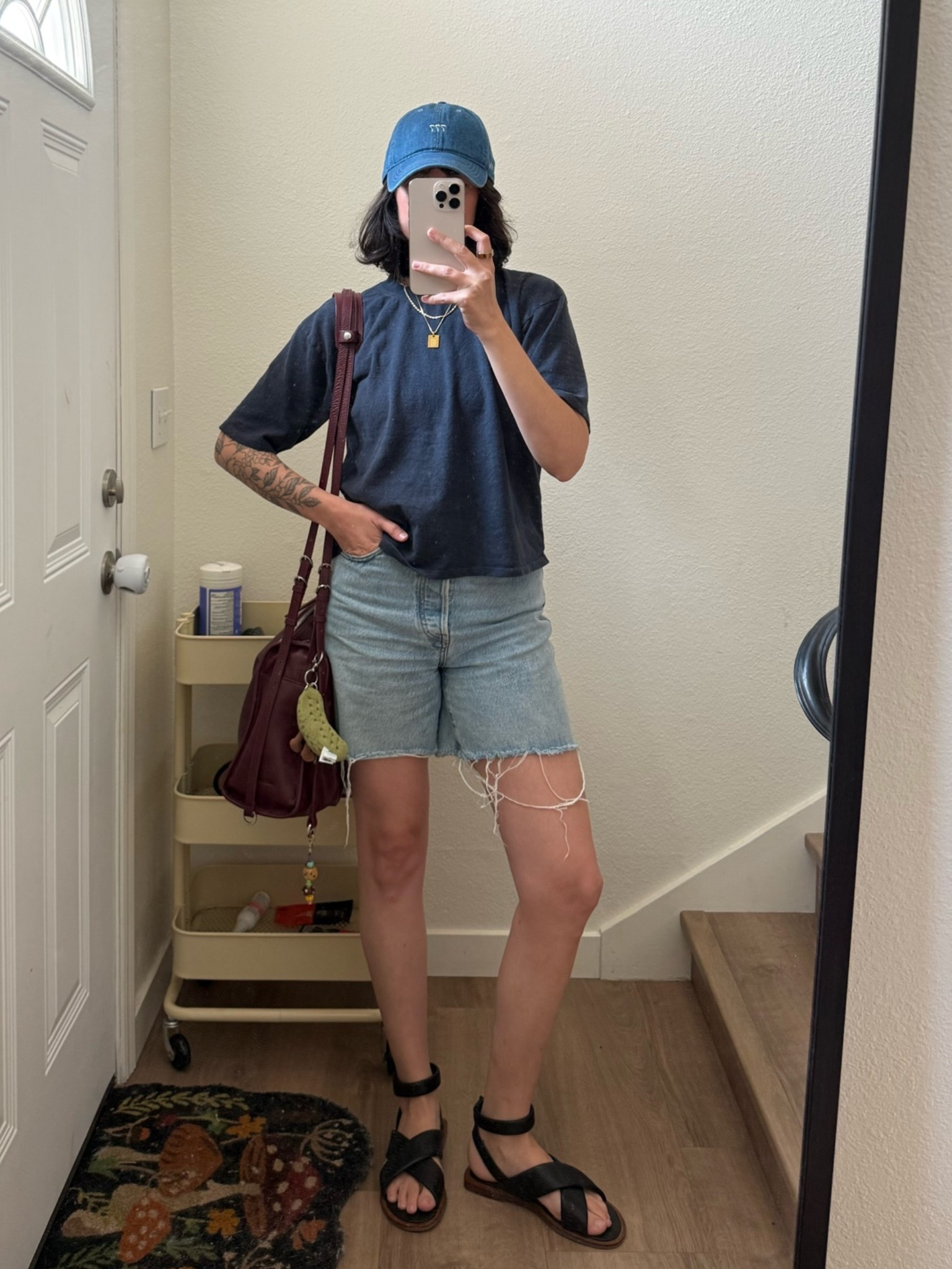 Aug 6 ootd 🧚🏼‍♀️ everything is tagged on ig, only the shorts and bag charm can be linked here!