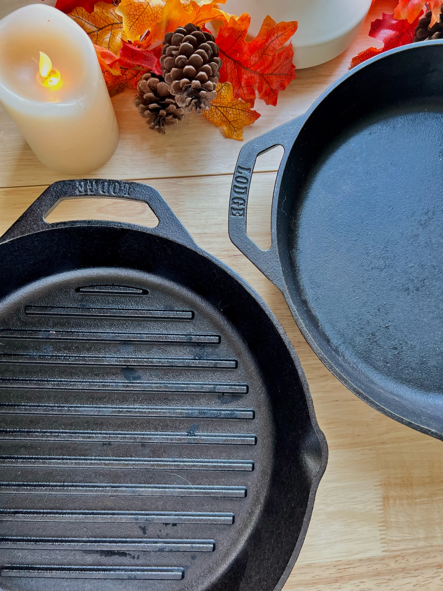 i use these lodge cast iron pans all the time. they come in a set of 2, one regular and one with grill lines!

#LTKHoliday #LTKGiftGuide #LTKSeasonal