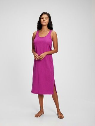 Scoopneck Sleeveless Midi Dress | Gap Factory