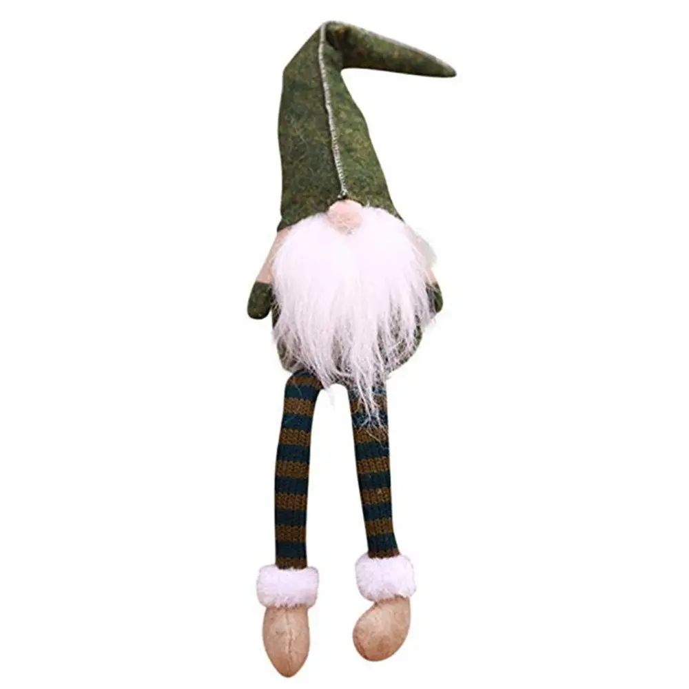 Christmas Decoration Cute Sitting Long-Legged Gnome Elf Christmas Ornaments Gift | Rosegal US
