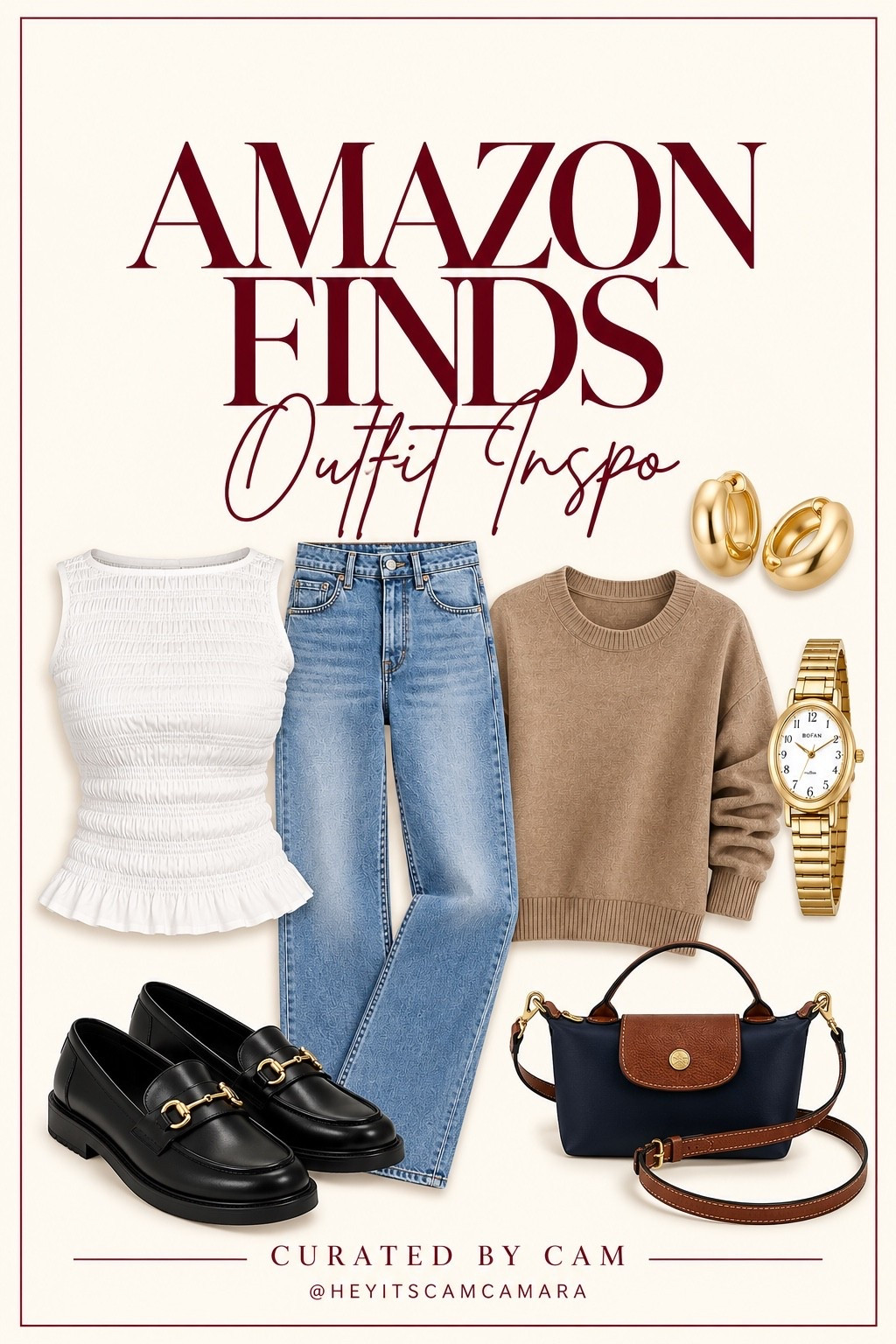Unpopular opinion: the basics are never boring. 🤎

A little ’90s Ralph Lauren energy with everyday Amazon finds. Good denim, classic loafers, a cozy knit, and gold accessories—the kind of pieces you’ll reach for again and again.

Timeless style doesn’t have to come with a designer price tag.

Shop the look below! ✨

#AmazonFinds #ClassicStyle #OutfitInspo #TimelessStyle #LTKStyle