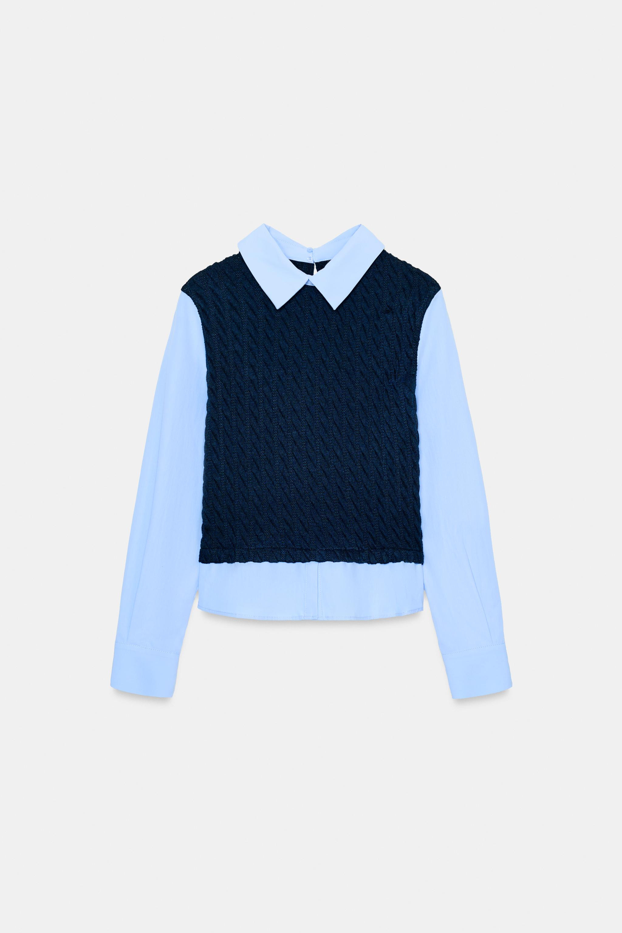 COMBINED POPLIN SHIRT | Zara US