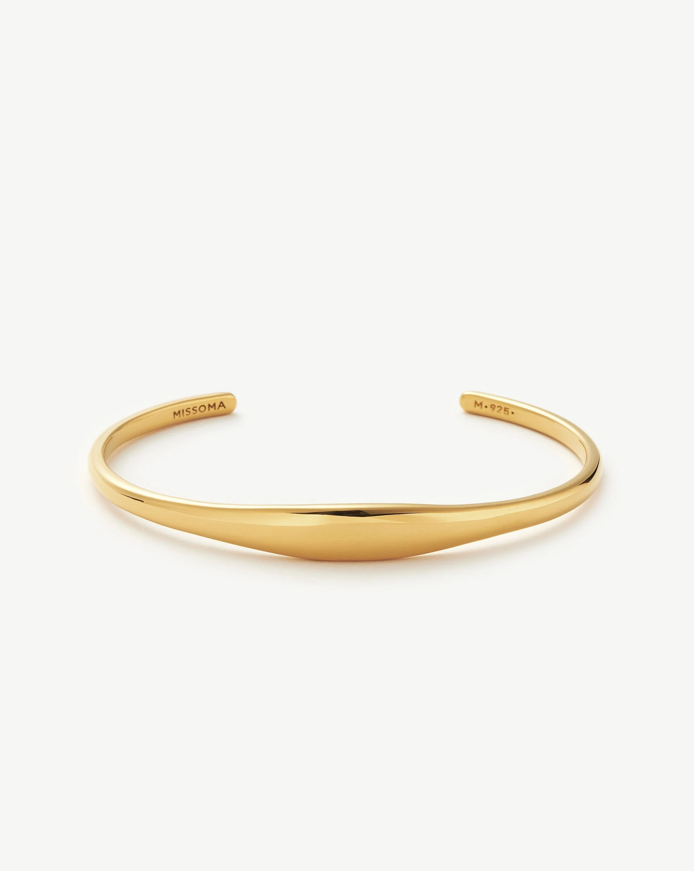 Engravable Cuff Bracelet | 18ct Gold Plated Vermeil | Missoma