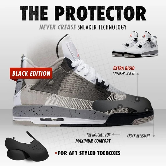 Sneaker Crease Protector Preventor for Nike Jordan Adidas Air Force 1 Toebox Shield | Etsy (US)
