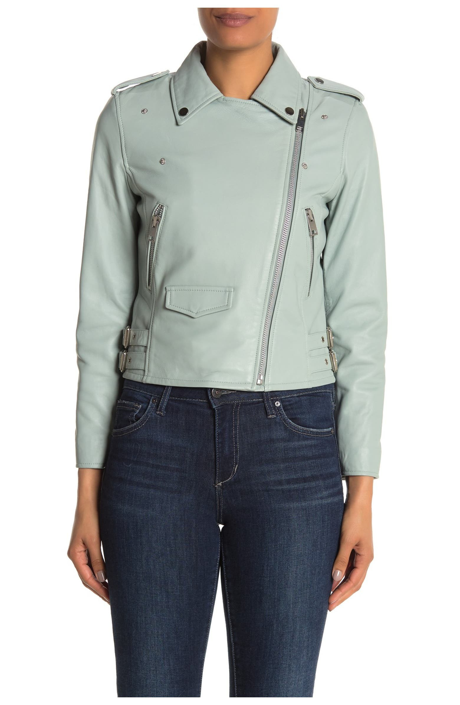 Liz Leather Crop Moto Jacket | Nordstrom Rack