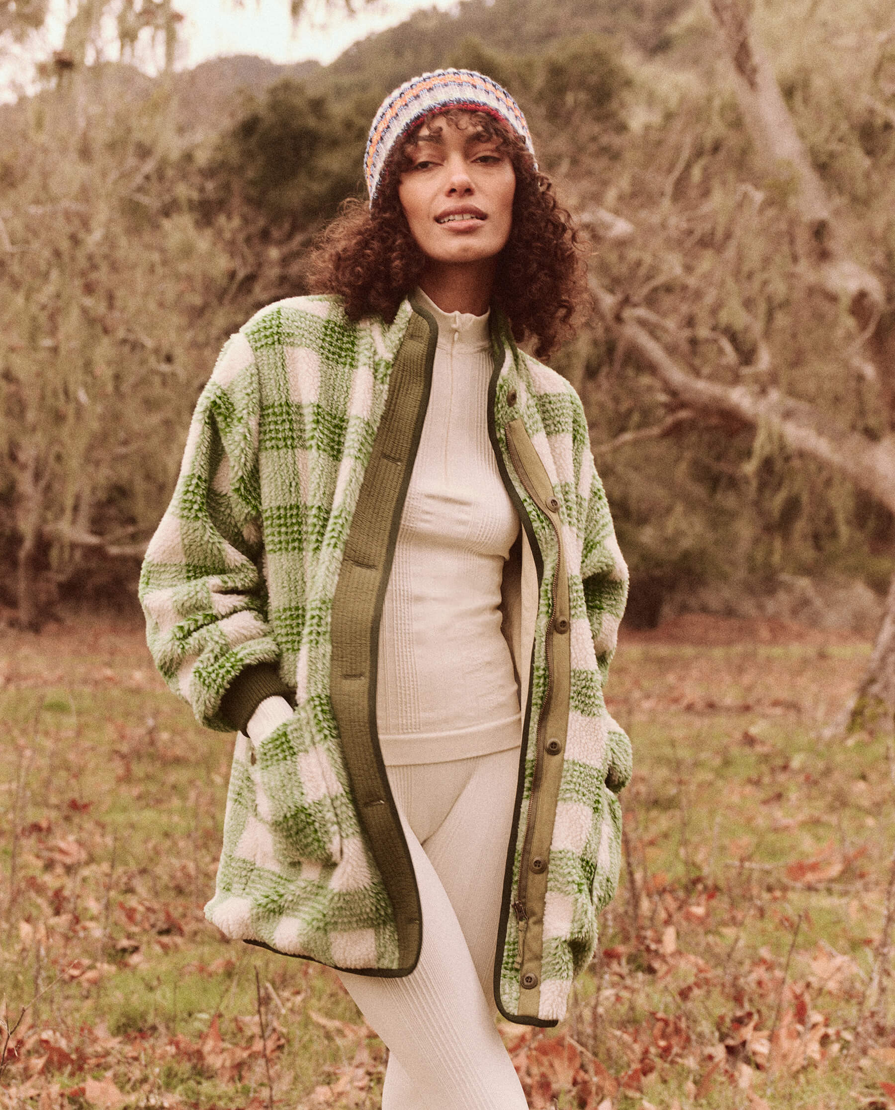 The Plush Mountaintop Coat. -- Alpine Plaid | THE GREAT.