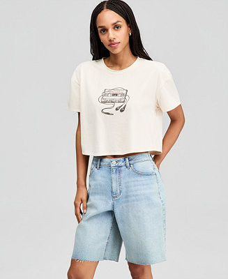 And Now This Women's Cassette Tape Graphic T-Shirt, Macy's Exclusive - Macy's | Macy's