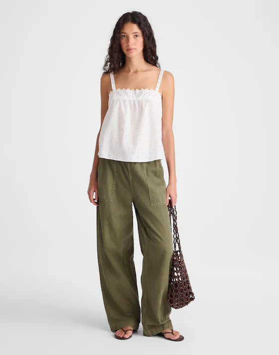 Embroidered Eyelet Tank | Madewell