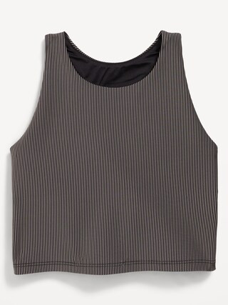 PowerSoft Longline Ribbed Sports Bra for Girls | Old Navy (US)