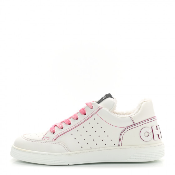 CHANEL

Calfskin Womens Logo Sneakers 39 White Pink | Fashionphile