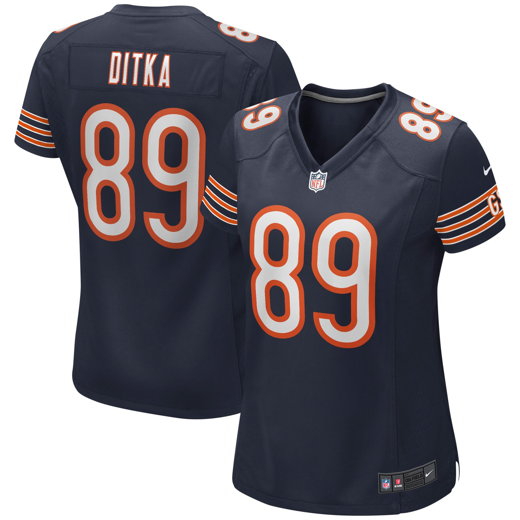 Women's Chicago Bears Mike Ditka Nike Navy Game Retired Player Jersey | NFL Shop
