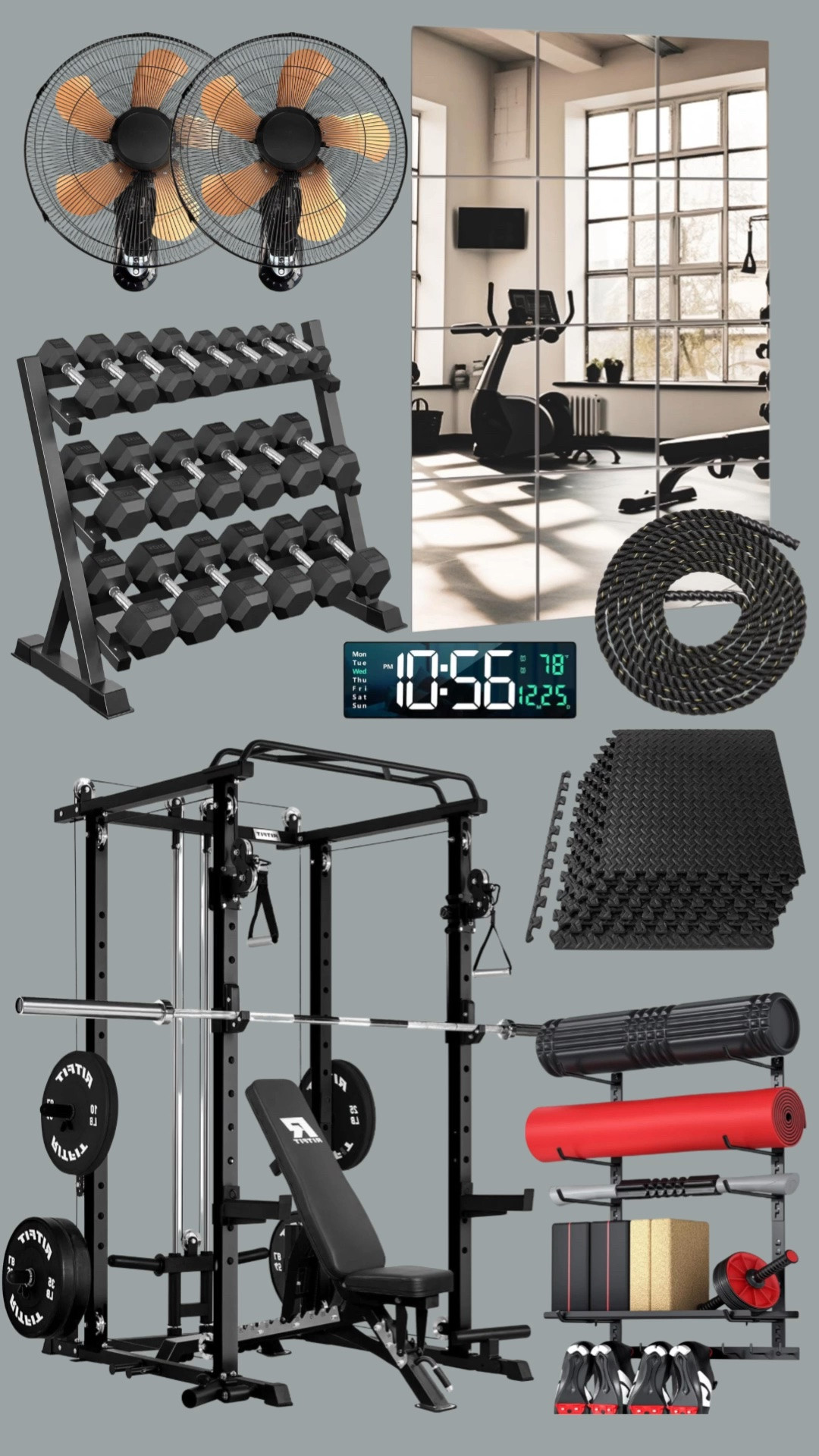 Get your garage gym set up with these home gym essentials!

#LTKHome #LTKActive