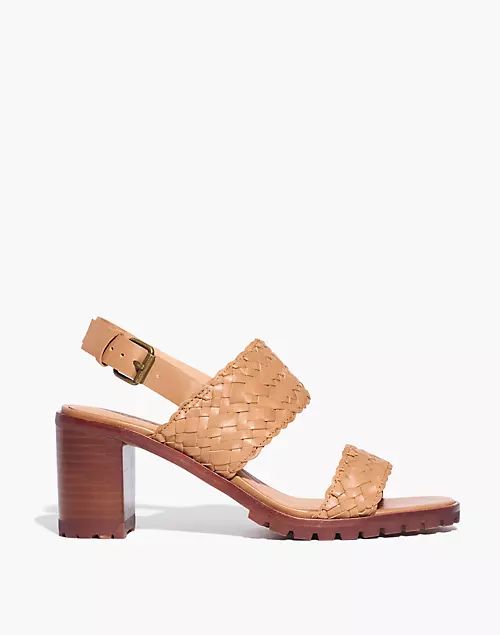 The Kiera Lugsole Sandal in Woven Leather | Madewell