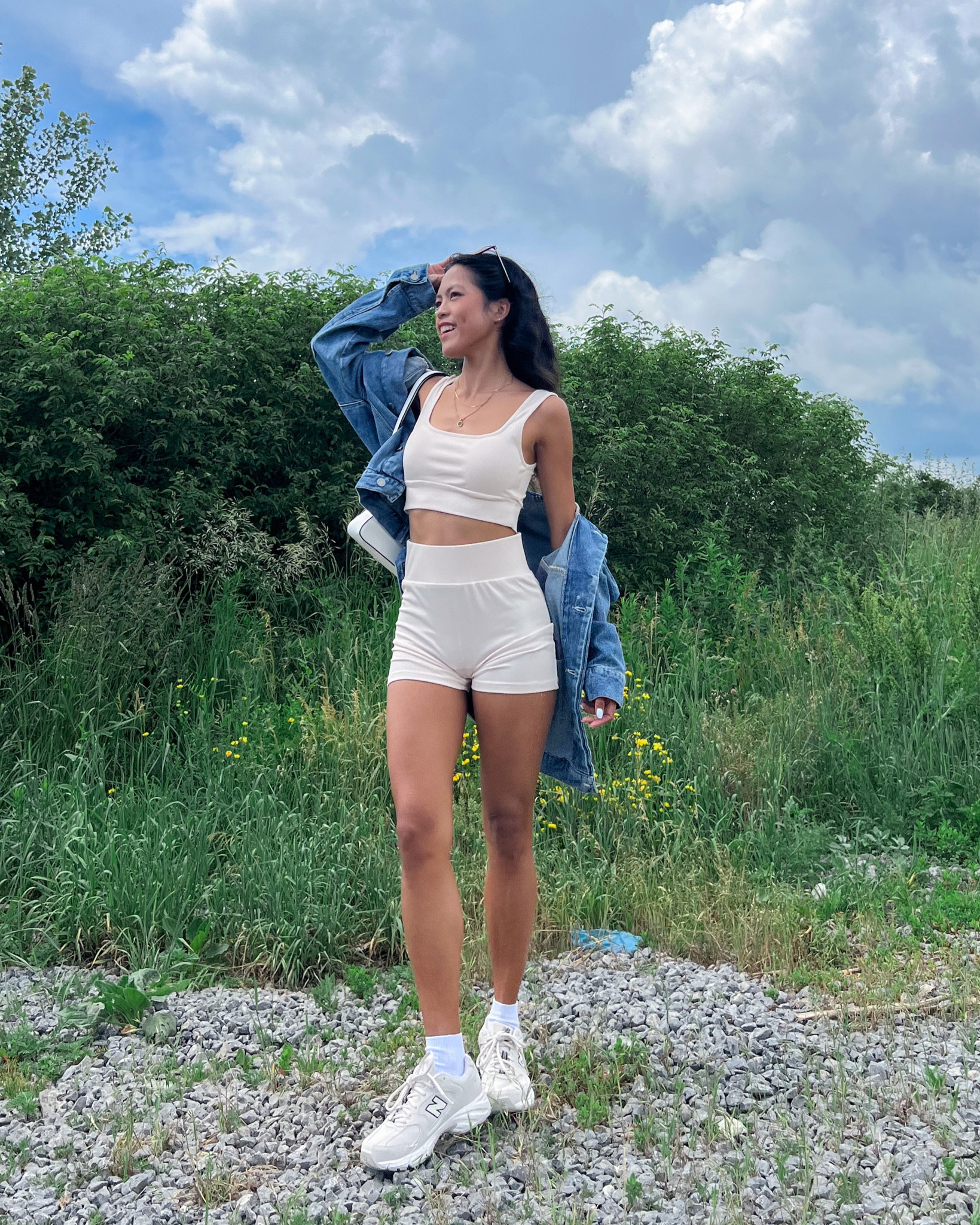 Summer inspo, denim jacket, matching set, summer style, casual outfit, athletic set, amazon fashion 

#LTKunder50 #LTKSeasonal #LTKstyletip