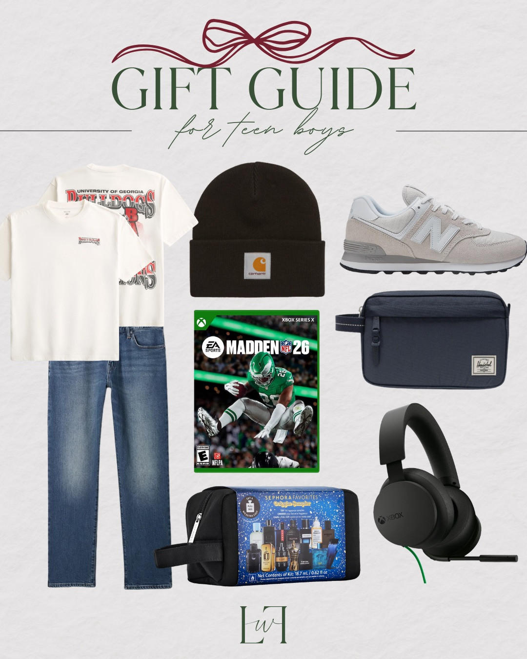 For the teen boy who’s hard to shop for! From Carhartt beanies to New Balance sneakers and Xbox must-haves, these picks are cool, practical, and guaranteed to impress. Great for ages 13–18, gifts he’ll actually use.

Life with loverly, college boy gift ideas, teen boy wishlist christmas 

 #LTKGiftGuide #LTKHoliday #LTKFindsUnder100