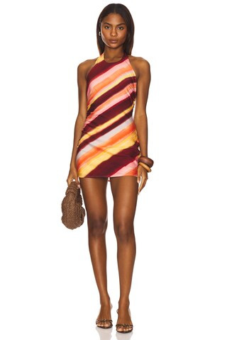 SEVEN WONDERS Odyssey Mini Dress in Peach Stripe from Revolve.com | Revolve Clothing (Global)