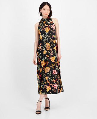 Anne Klein Women's Floral-Print Maxi Dress - Macy's | Macy's