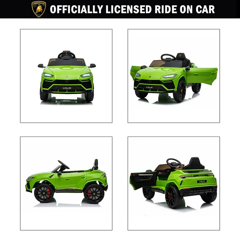 Lamborghini 12 V Powered Ride on Cars with Remote Control, 3 Speeds, LED Lights, MP3 Player, Batt... | Walmart (US)