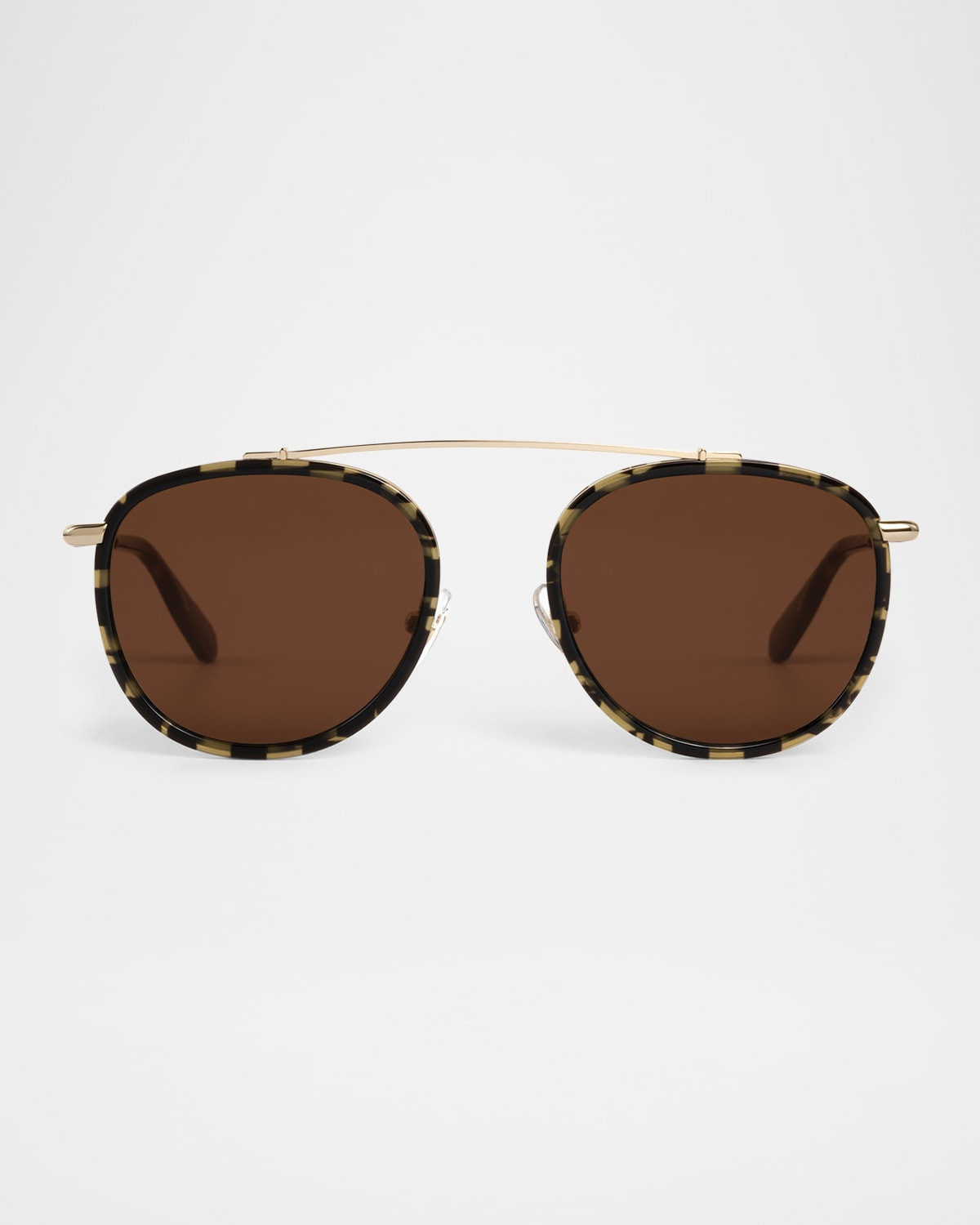 Chartres Acetate & Stainless Steel Aviator Sunglasses | Neiman Marcus
