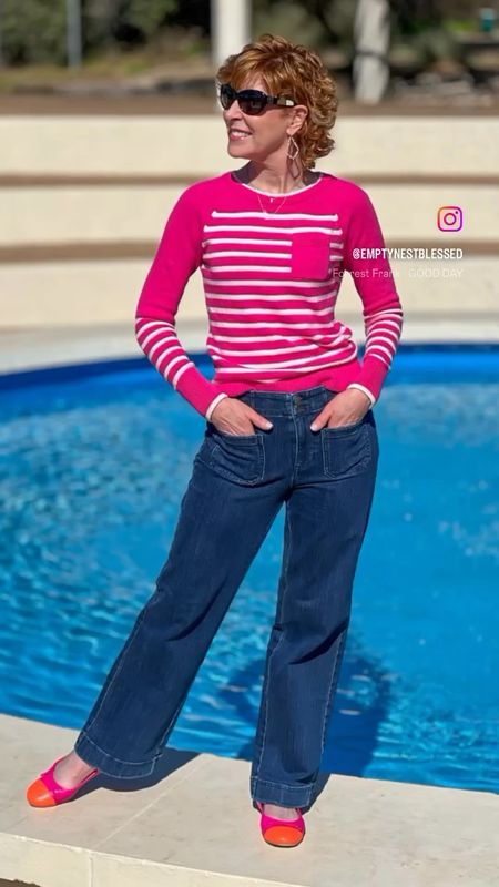 Loving this striped sweater for spring with patch pocket jeans and cap toe ballet flats in pink and orange.

I’ve rounded up some of my fave Talbots spring styles below! 

Follow my shop @emptynestblessed on the @shop.LTK app to shop this post and get my exclusive app-only content!


#LTKover40 #LTKSeasonal #LTKshoecrush
