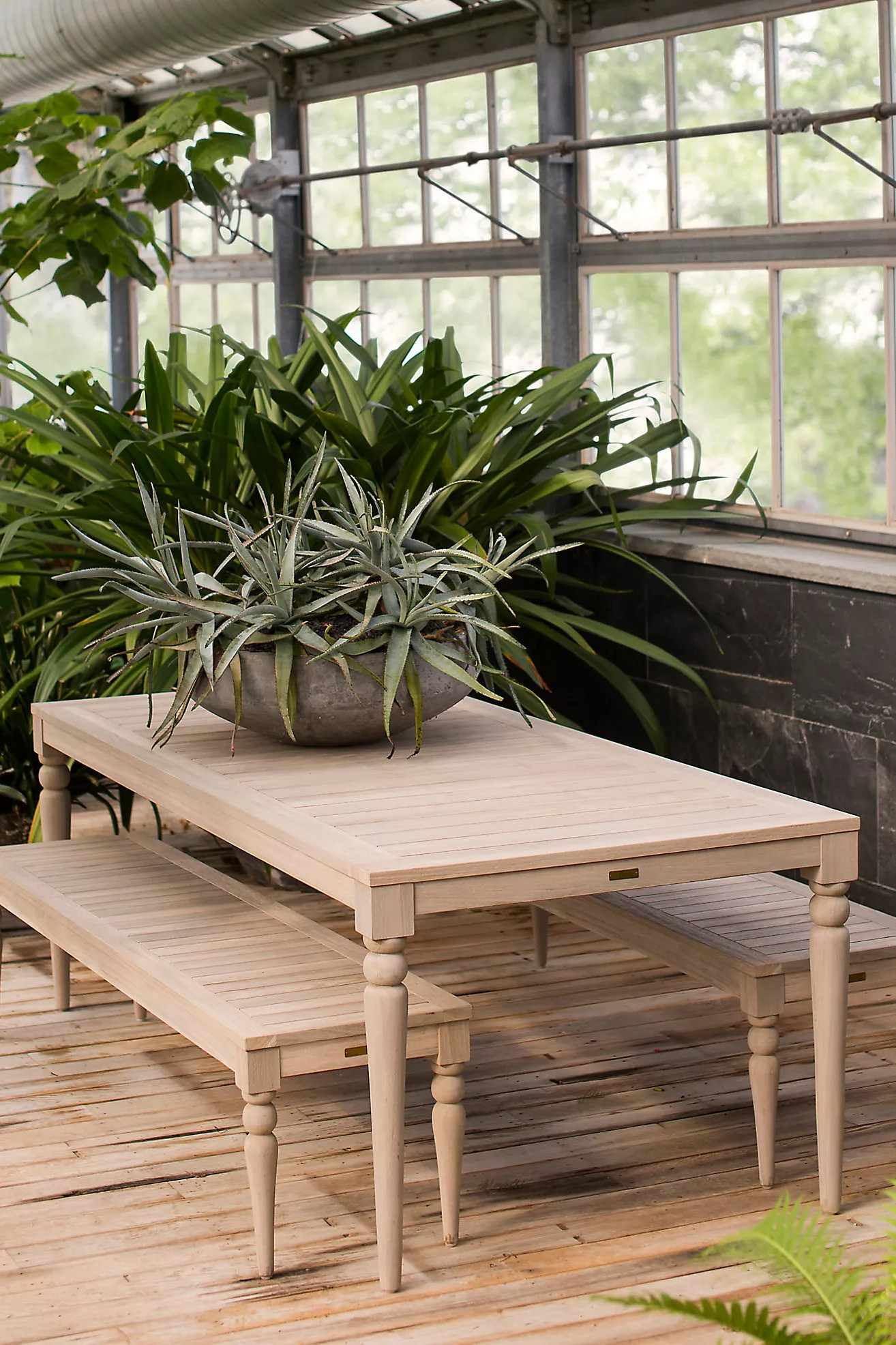 Shoreham Teak Dining Table, 7' | Anthropologie (US)