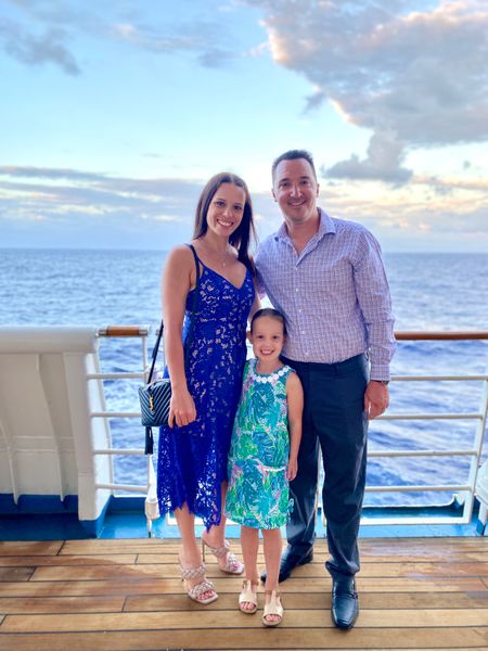 We didn’t plan the blue theme, but it did pair perfectly with golden hour at sea. 💙✨ 

#LTKfamily #LTKFind #LTKtravel