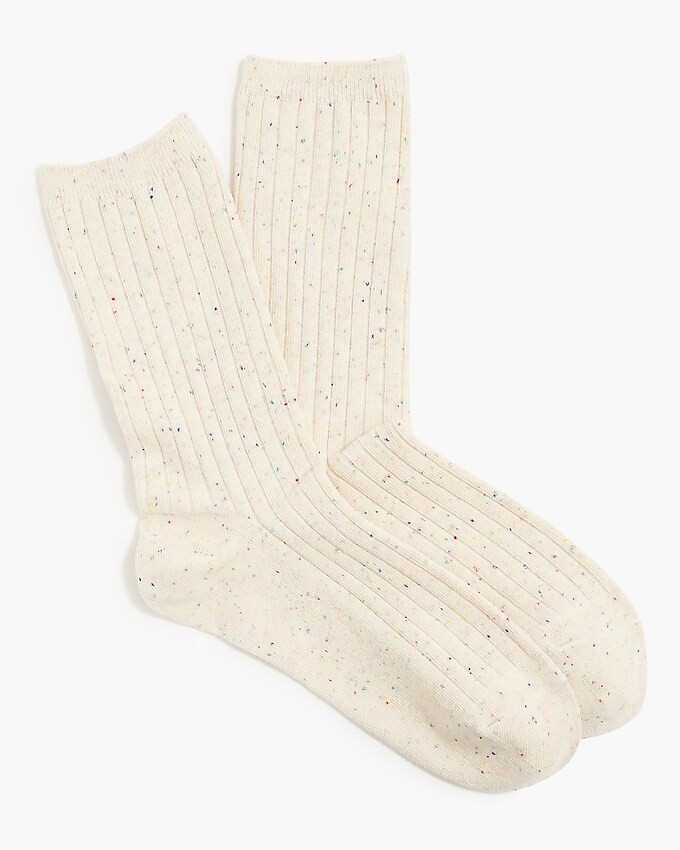 Flecked ribbed socks | J.Crew Factory