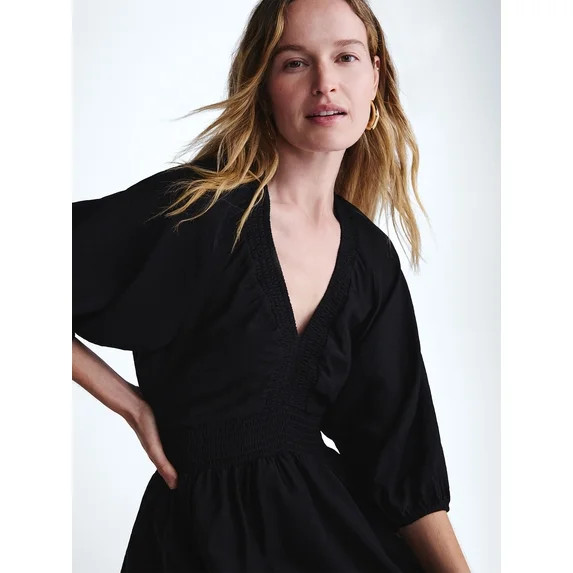 Scoop Women's and Women's Plus Mini Raglan Dress, Sizes XS-4X | Walmart (US)