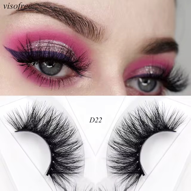 Visofree Mink Eyelashes 3d Mink Lashes Thick Crisscross Winged Eyelashes Cruelty Free Mink 1 Pair... | AliExpress (US)