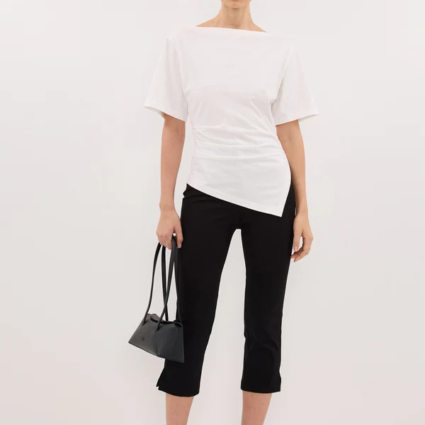 DEMI BLACK 7/8 CAPRI PANT - 4 / BLACK | DISSH