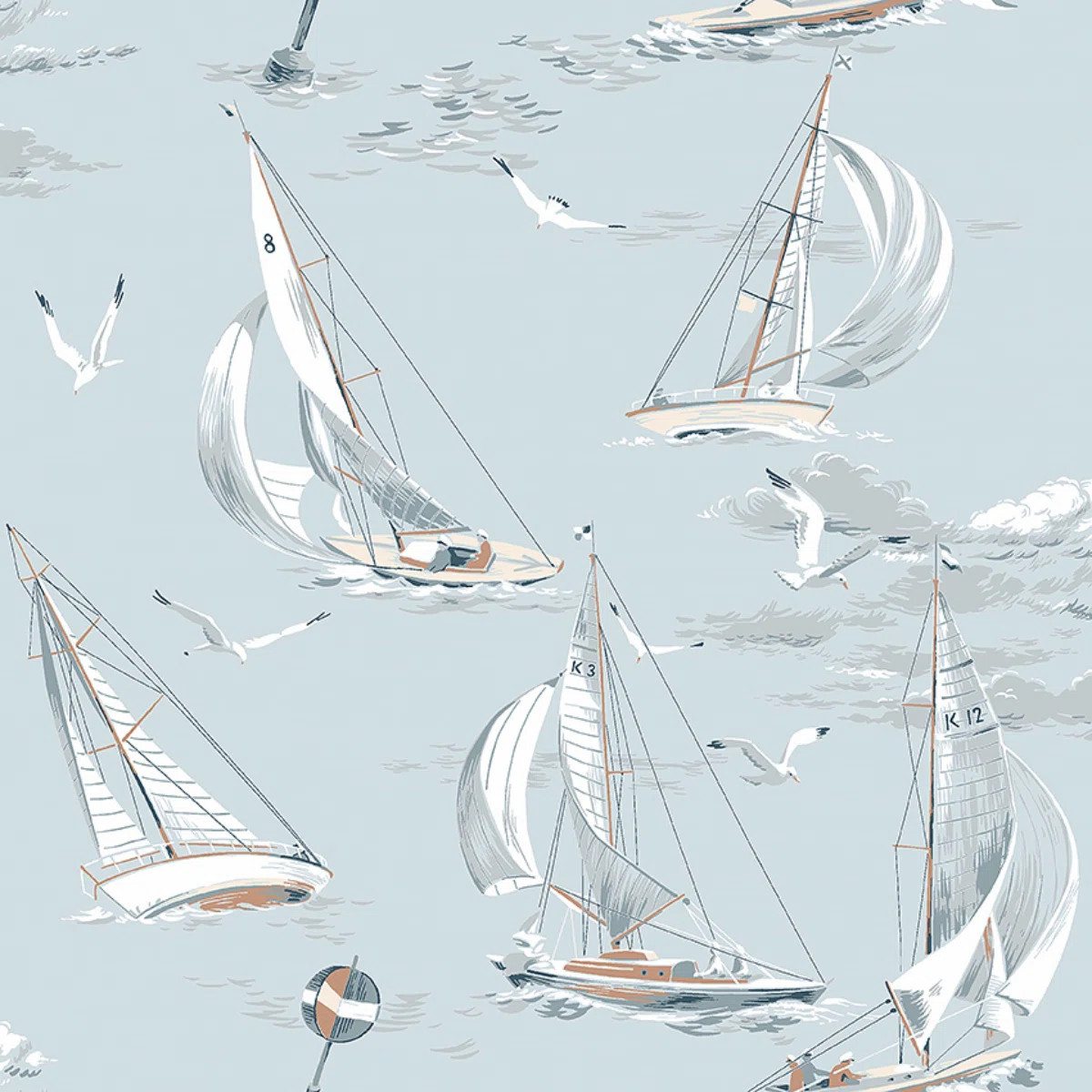 Boråstapeter Sailboats Wallpaper | Wayfair North America