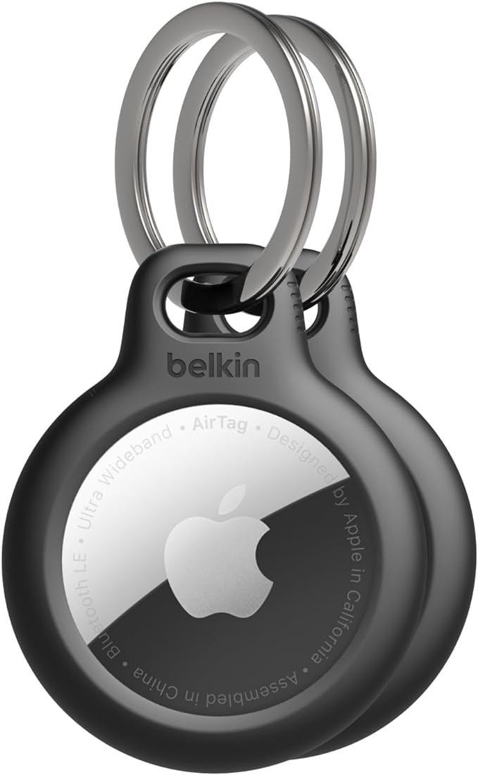 Belkin Apple AirTag Secure Holder with Key Ring - Durable Scratch Resistant Case With Open Face &... | Amazon (US)