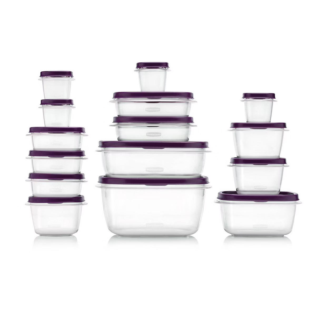 Rubbermaid 30pc Food Storage Set with Easy Find Lids Amethyst | Target