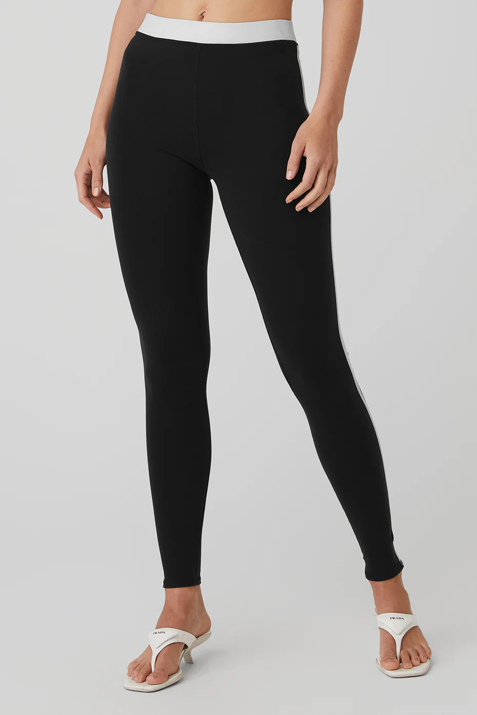 ALO | Airbrush High-Waist Streamlined Legging in Black/White, Size: 2XS | Alo Yoga (US)