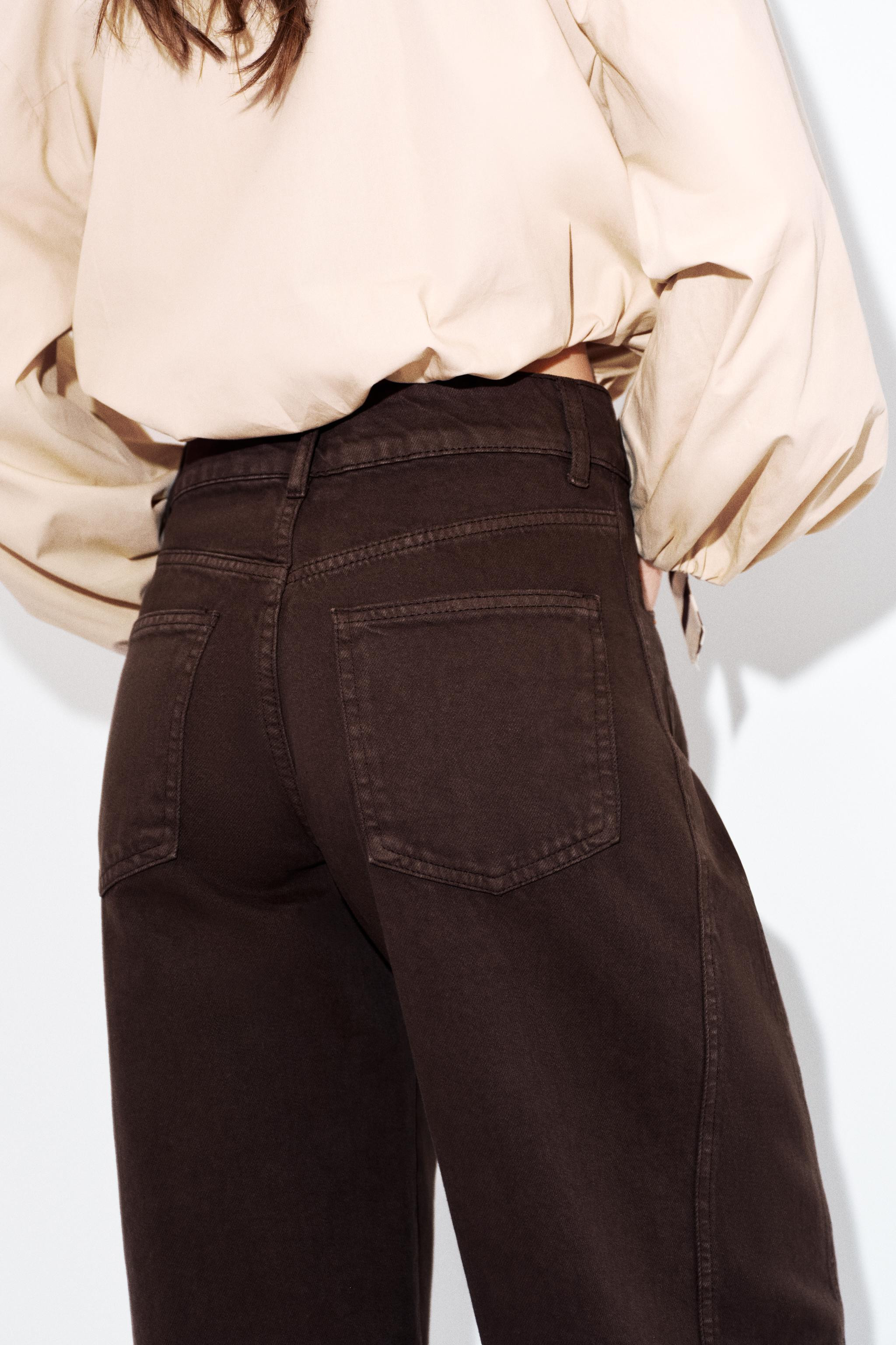 Z1975 BARREL ANKLE-LENGTH MID-WAIST JEANS | Zara UK