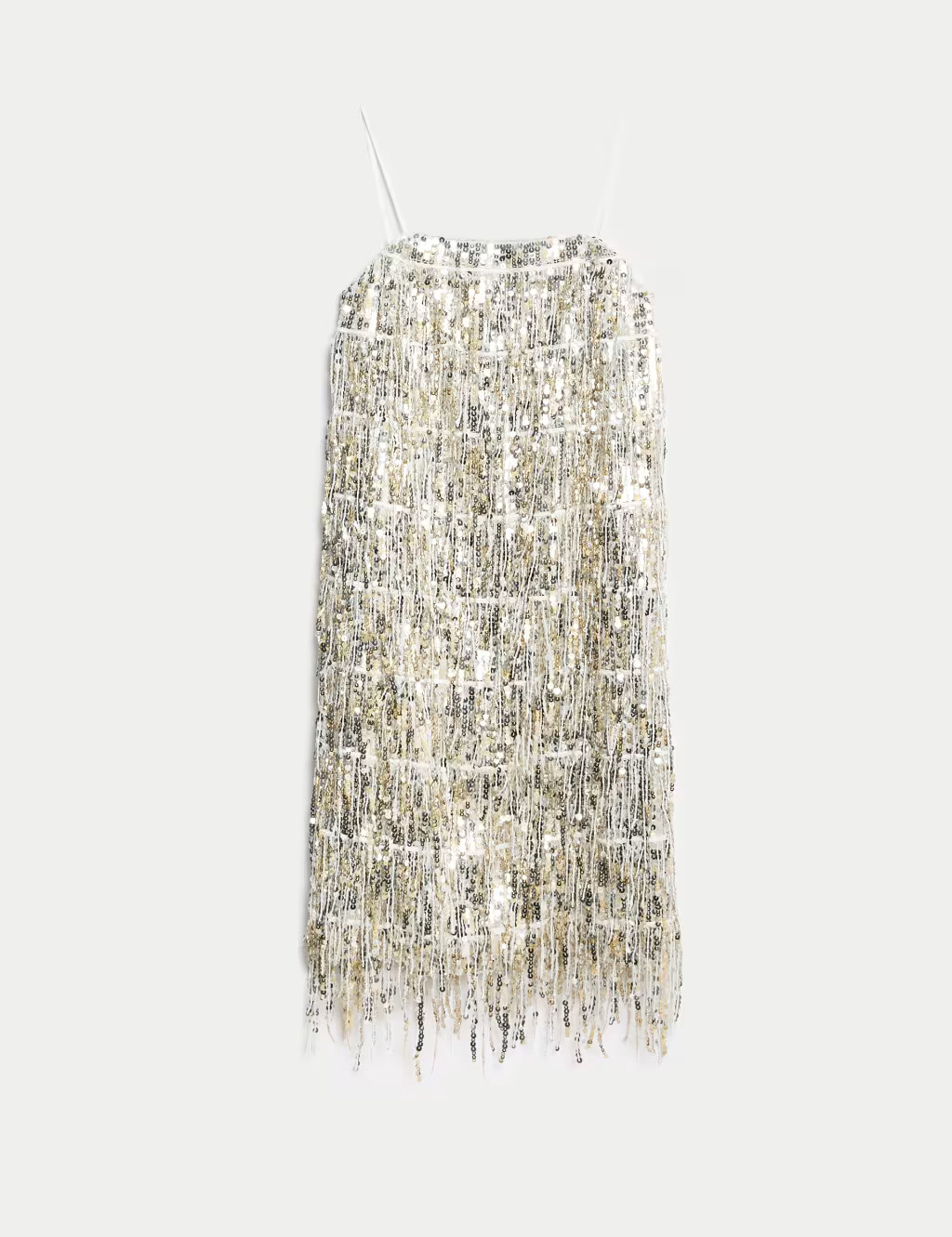 Sequin Square Neck Mini Shift Dress | Marks & Spencer (UK)