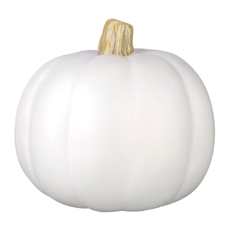 Cream Halloween Craft Pumpkin 6.1" | At Home