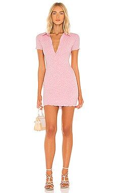 Lovers and Friends Sally Mini Dress in Heathered Pink from Revolve.com | Revolve Clothing (Global)