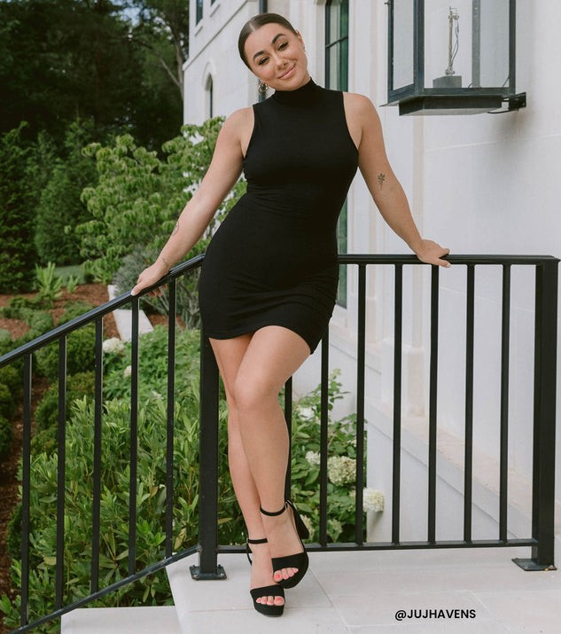 Mocktail Sleeveless Rib Knit Mini Dress | Windsor Stores