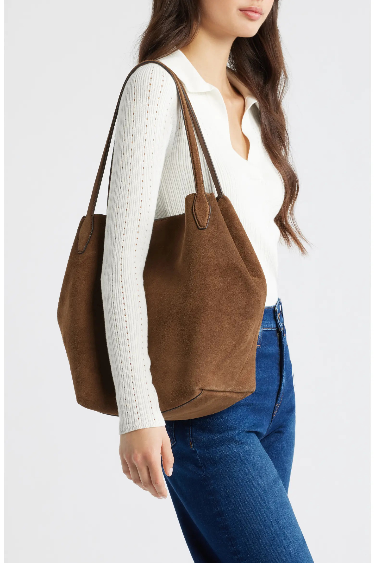 The Shopper Tote in Soft Grain Suede (Women) | Nordstrom | Nordstrom