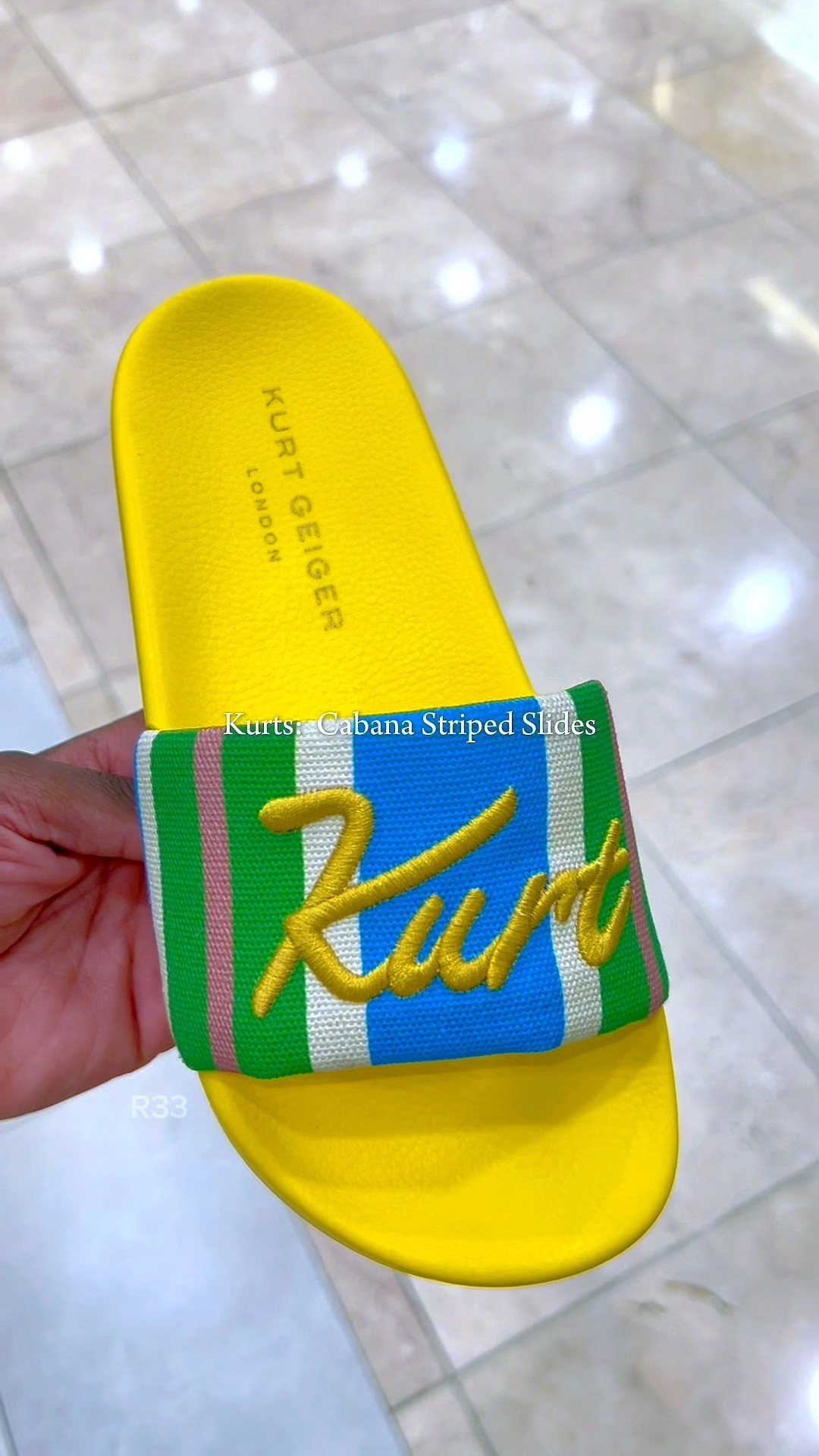 Unckle x Kurts Cabana 🏄‍♀️ Striped  Slides LINK IN BIO 💛💚💙

#ltk #ladyslides #kurtgeiger slides #dillardsfashion #kirt

#LTKSwim #LTKSeasonal